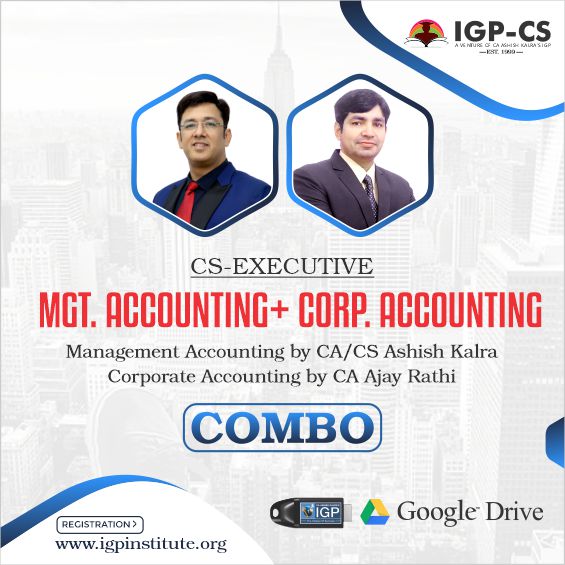 CS-Management Accounting & Corporate Accounting-CA Ashish Kalra 